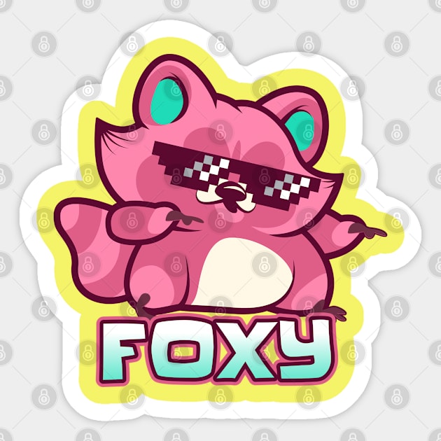 Foxy | Gift For Mom | Gift For Aunt | Gift For Her Sticker by Freckle Face